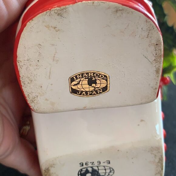 Vtg Inarco Christmas ceramic Santa boot complete with greenery - Picture 6 of 8